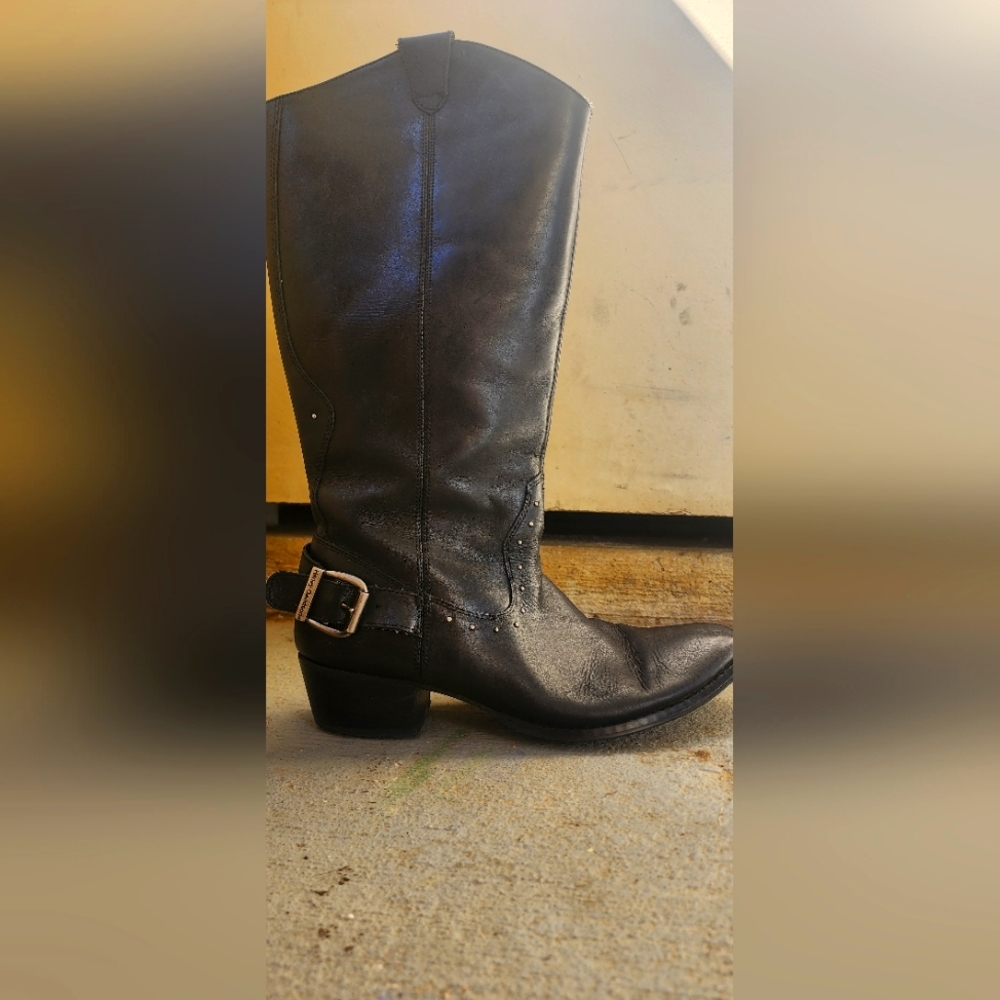 Vintage Harley Davidson riding boots